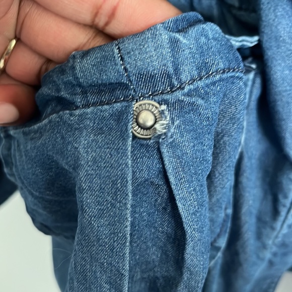 XL Blue Denim Utility Jacket - Picture 4 of 7